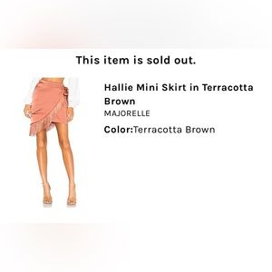 Majorelle Mini skirt in dusty rose color